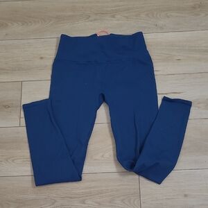 Fabletics Blue Wide Band Full Lenght Leggings  Size M